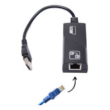 Adaptador Ethernet Usb Rj45 Rede Gigabit 10/100/1000 Cabo