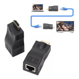 Adaptador Extensor Hdmi Lan Para Cabo Rj-45 30m Cat5e Cat6