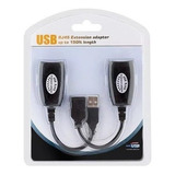 Adaptador Extensor Rj45 Usb 50 Metros(liga O Mouse No Dvr) 