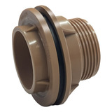 Adaptador Flange 60mm (2'') (marrom) Para Caixa D' Água