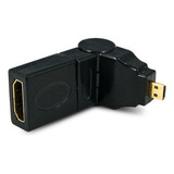 Adaptador Hdmi Fêmea Para Micro Hdmi Macho 360º
