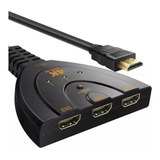 Adaptador Hub Switch Hdmi 3x1 Splitter 4k 3d 