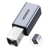 Adaptador Impressora Ugreen Usb C Fêmea P/ Usb B Macho Cinza