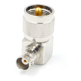 Adaptador L 90 Graus Uhf Macho X Bnc Fêmea P/ Px Py Vhf