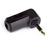Adaptador L 90º Graus Cabo Optico Toslink Macho - Kit Com 5