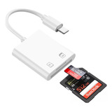 Adaptador Leitor Cartão Sd Tf Para iPhone 14 13 12 11 X iPad