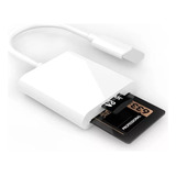 Adaptador Lightning Leitor Cartão Sd Tf Para iPhone E iPad