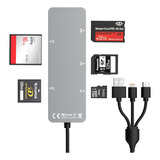Adaptador Memory Stick Pro Duo, Leitor De Cartão 5 Em 1 Para