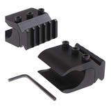 Adaptador Mount Para Cano Calibre 12 Lanterna Trilho 20mm C2