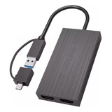 Adaptador Multi Telas Macbook M1 Wellplus Usb C 3.0 Hdmi 4k