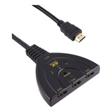 Adaptador Multiplicador Hub Switch Hdmi 3x1 Splitter 4k 3d 
