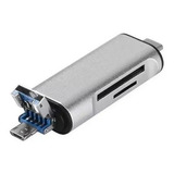 Adaptador Otg 5-1 Tipo-c Usb Micro Usb Cartão Sd 2.0