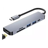 Adaptador P/ Macbook Thunderbolt Hub Usb 3.0 Hdmi 4k Tipo C