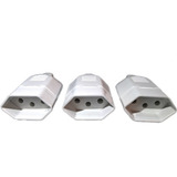 Adaptador Pino Fêmea 10a De Tomada Kit 3 Peças Pino Plug