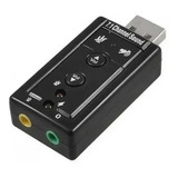Adaptador Placa De Som Usb 7.1 Adaptador Áudio Notebook Pc