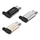 Adaptador Posh Conversor Type C Micro Usb Chaveiro 1bkx1gdx1