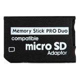 Adaptador Psp Cartão Memoria Memory Stick Pro Duo Micro Sd