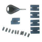 Adaptador Quilhas Fcs 2 Prancha Surf 1 Chave +10 Parafusos 