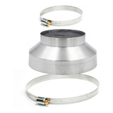 Adaptador Redutor De Duto De 150 Para 100mm Com Abraçadeiras
