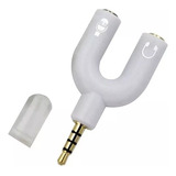 Adaptador Splitter Headset Fone Microfone P2 X P3 Áudio