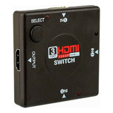 Adaptador Switch 3x1 Divisor 3 Portas Hdmi P/ Tv Note Cftv