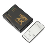 Adaptador Switch Hdmi 3x1 4k 3 Entradas 1 Saída Tv Ps4 Xbox