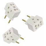 Adaptador T Elétrico Tomada Bob Esponja Quadrado 125 Pçs