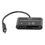 Adaptador Tf Cf Sd Leitor Cartão/memória Otg Usb-v8 