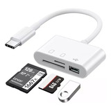 Adaptador Tipo C 3 Em 1 Usb 3.0- Sd-tf Samsung Motorola