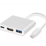 Adaptador Type-c 3 In 1 Usb-c Hdmi Usb 3.1 Para Macbook 12