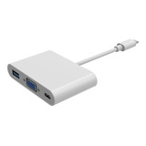 Adaptador Type-c 3 In 1 Usb-c Vga Usb 3.1 Macbook 12 341