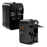 Adaptador Universal De Viagem Com Portas Usb E Tipo-c, Carregador Rápido Pd 20w E Qc 18w, Compatível Com Tomadas Em Eua, Ue, Reino Unido E Austrália - Shaolong
