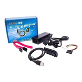 Adaptador Usb 2.0 Hd Conversor P/ Ide Sata Fonte 3 Em 1