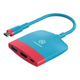 Adaptador Usb C Dock Hub Nintendo Switch Hdmi 4k Hagibis 