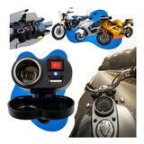 Adaptador Usb Moto Suporte Tomada 12v Carrega Gps Celular