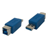 Adaptador Usb P/ Impressora (usb-b) Mhc-5211 Tomate Cor Azul