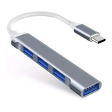 Adaptador Usb Tipo C 3.1 Hub 3.0 4 Portas Notebook Pc