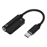 Adaptador Usb Tipo C Para Fone De Ouvido P2 Xiaomi Moto Aux