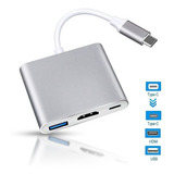 Adaptador Usb Tipo C Para Hdmi, Usb E Tipo C (otg Type C)