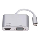 Adaptador Usb Tipo-c Hdmi E Vga