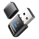 Adaptador Usb Ugreen Cm748 Bluetooth 5.4 Fone Controle Xbox/ps4/ps5 No Pc 