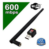 Adaptador Wireless Usb Wifi 600mbps Sem Fio Lan B/g/n Antena