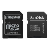 Adaptadores Sd Sandisk Ou Kingston Microsd Sdhc Sdxc