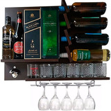  Adega Bar De Parede Suspenso Barzinho Abridor Inox 100% Mdf