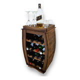 Adega Bar Vinho Com Bandeja Bar Grande 15 Garrafas Wks