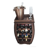 Adega De Madeira Com Bandeja 15 Garrafas Wks