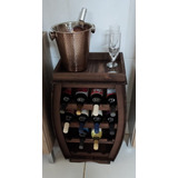 Adega De Madeira Com Bandeja Vinho 15 Garrafas Tsk Barato