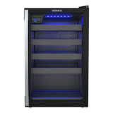 Adega Venax 24 Garrafas Piubella 1 Porta 7835 Preto 220v