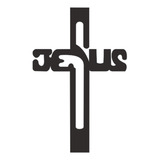Adesivo 0045 Cruz Jesus Religioso Proteção Gospel Catolico 