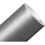 Adesivo Aço Escovado Inox Geladeira Móveis 1,00mt X 2,00mts